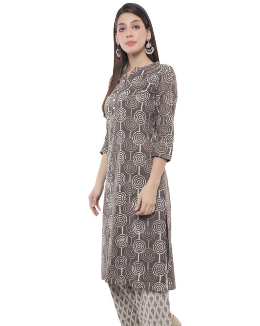 Dabu  Kashish  Geometric Hand Block Printed Kurti