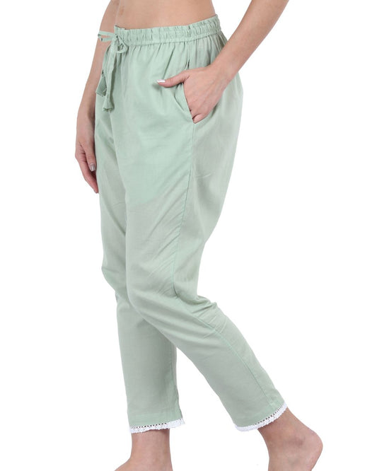 SOLID COLOUR COTTON PANT