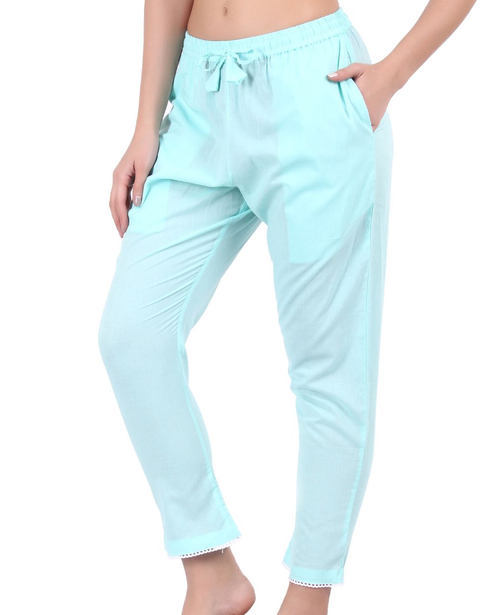 SOLID COLOUR COTTON PANT