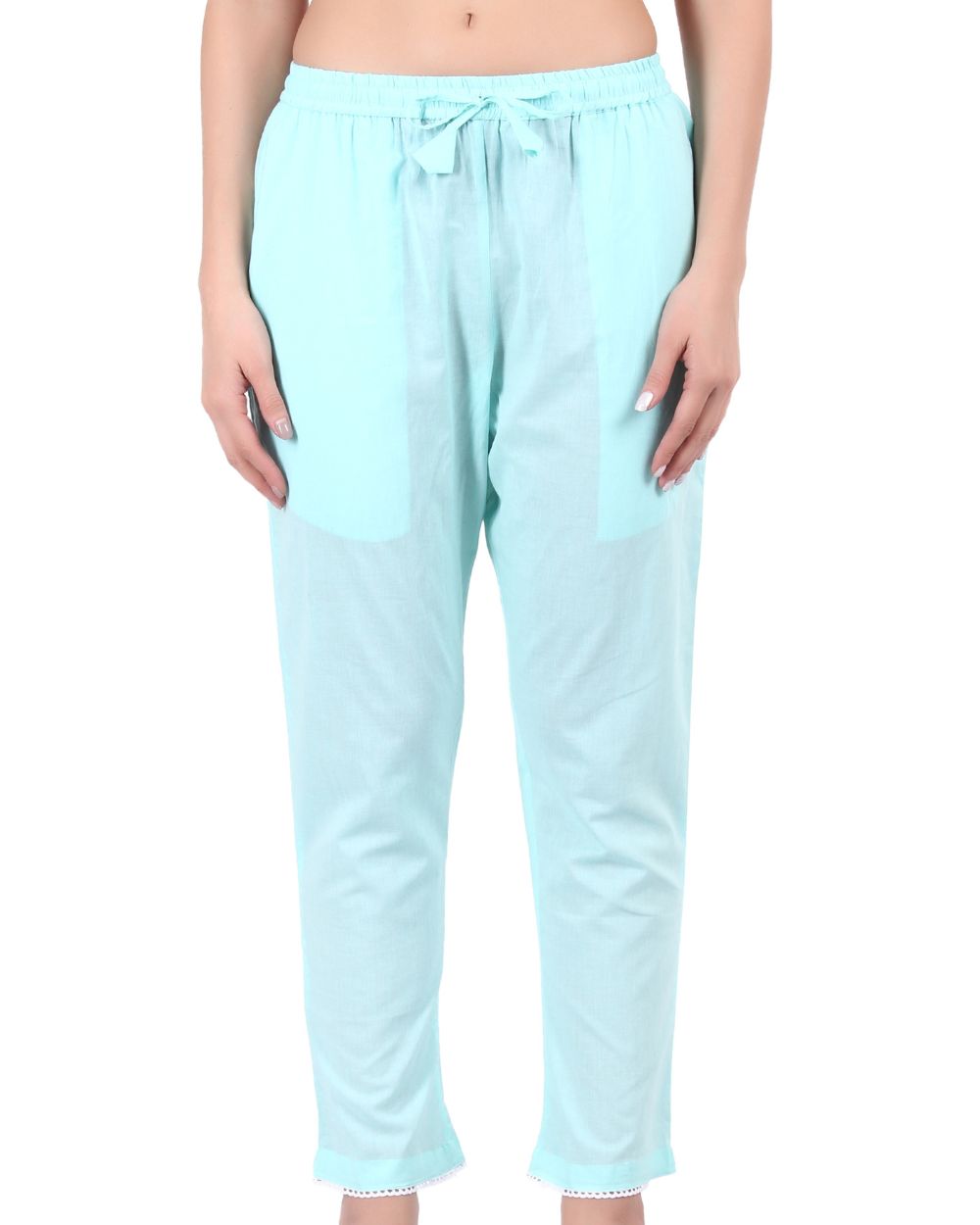 SOLID COLOUR COTTON PANT