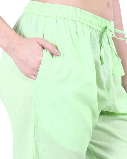 SOLID COLOUR COTTON PANT