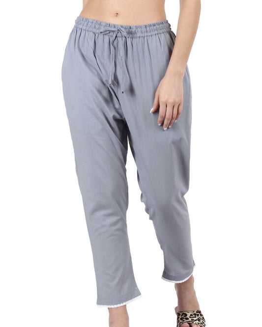 SOLID COLOUR COTTON PANT