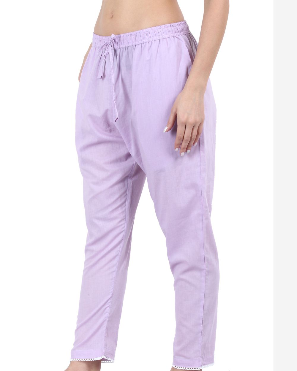 SOLID COLOUR COTTON PANT