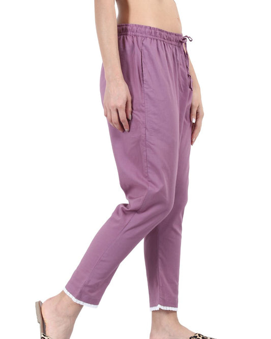 SOLID COLOUR COTTON PANT