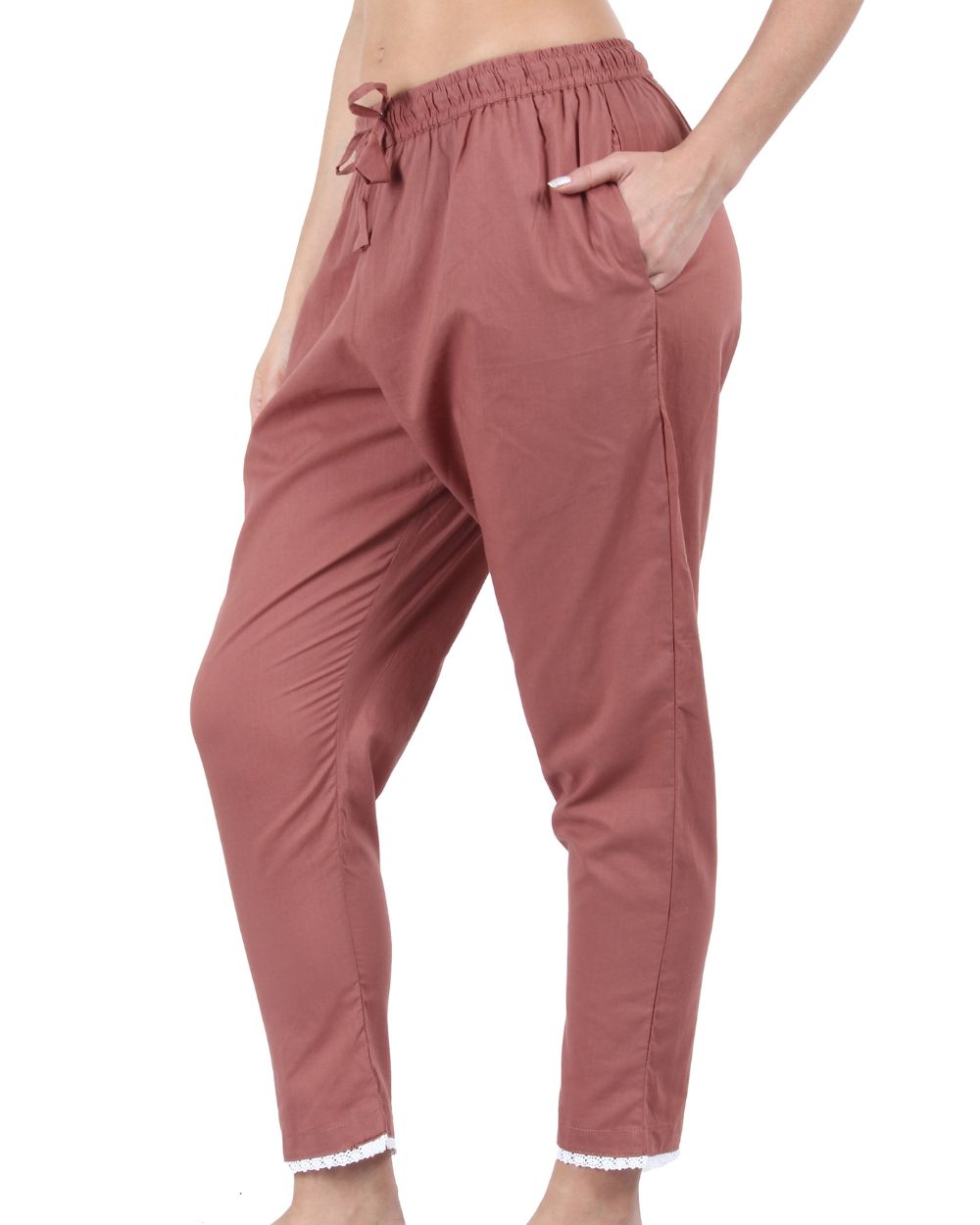 SOLID COLOUR COTTON PANT