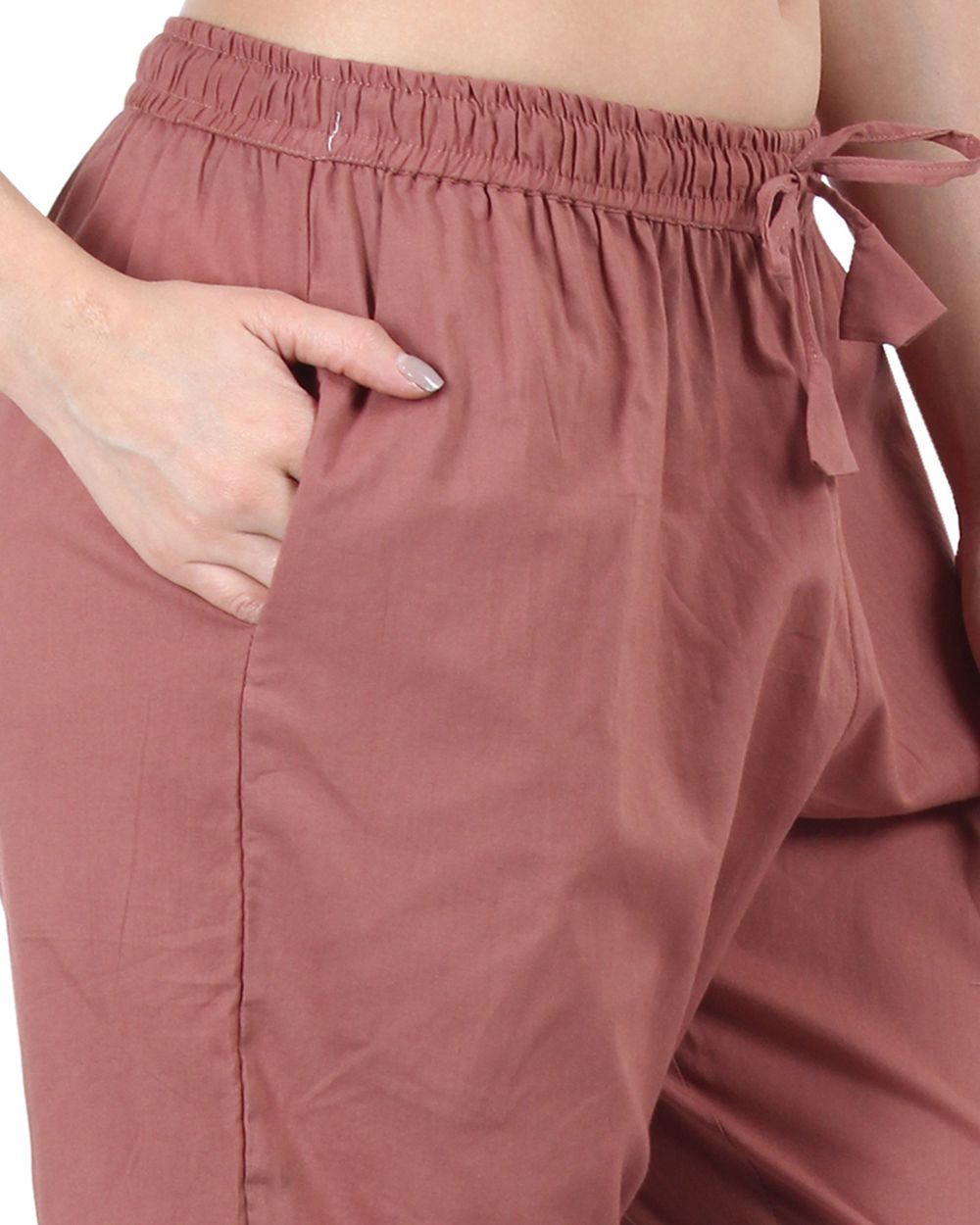 SOLID COLOUR COTTON PANT