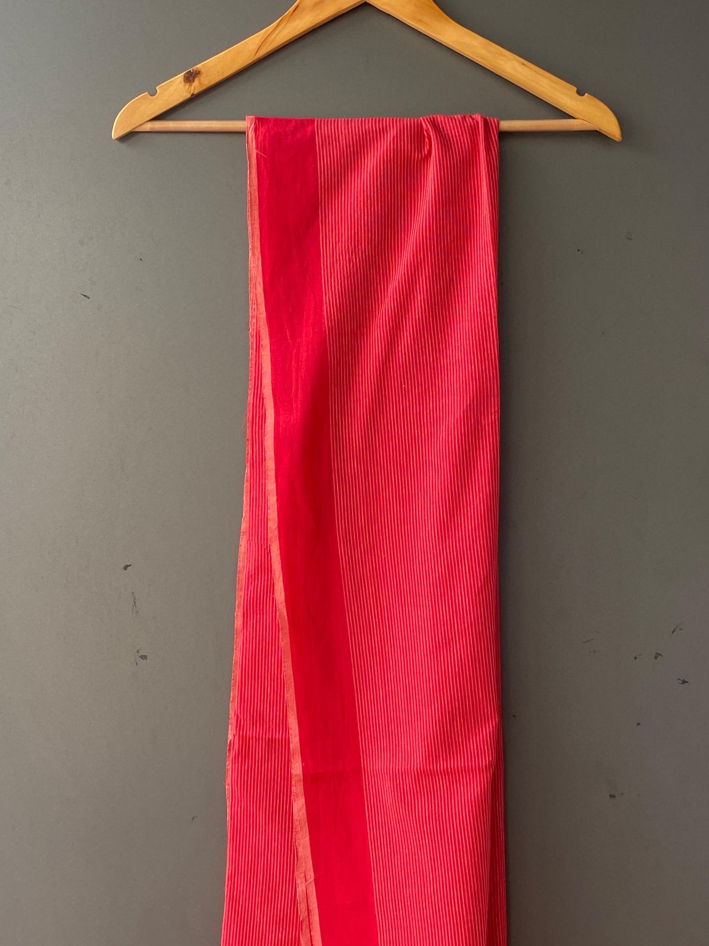 RED SOUTH COTTON DUPATTA