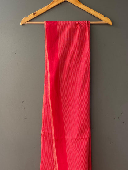 RED SOUTH COTTON DUPATTA