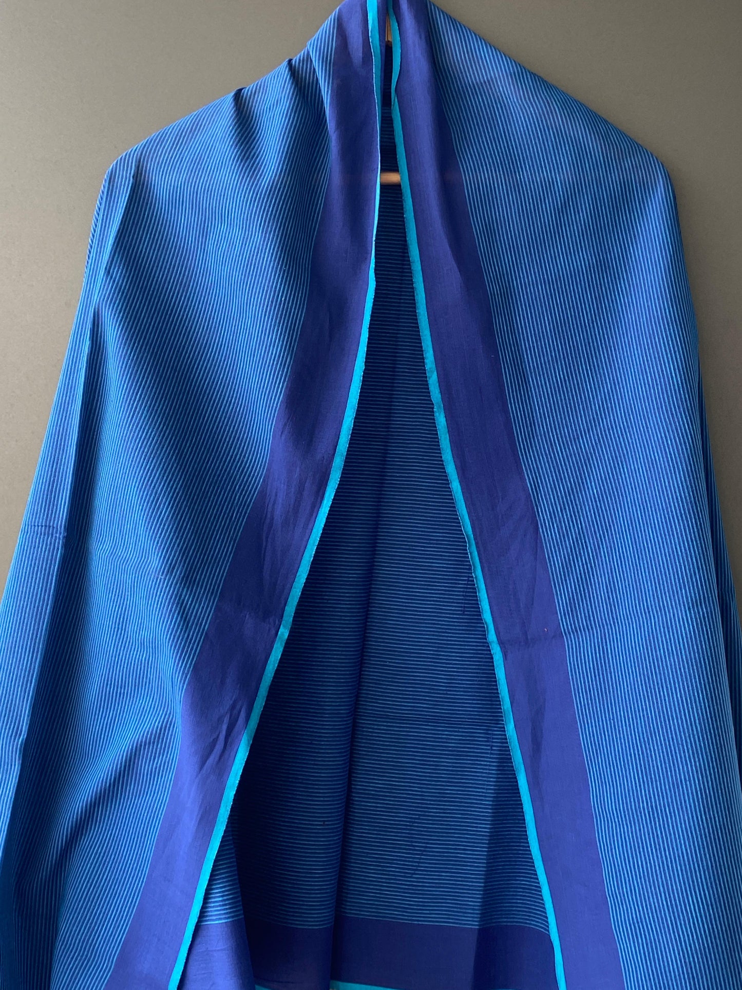 BLUE SOUTH COTTON DUPATTA