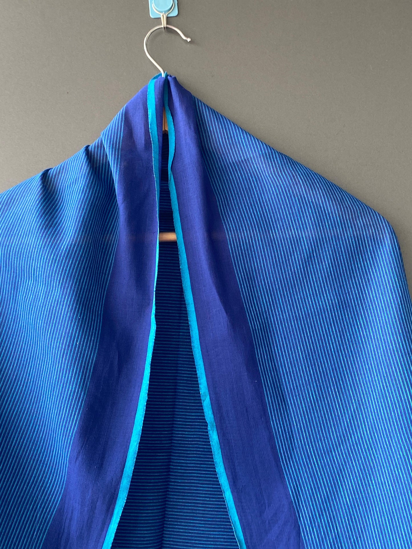 BLUE SOUTH COTTON DUPATTA